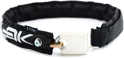 Hiplok LITE Wearable Bicycle Chain Lock - Black - White - Sold Secure Bronze Rated, Black - White